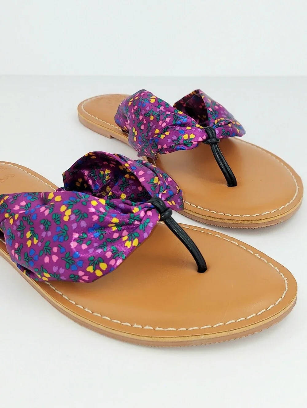 Matilda Jane Purple Floral Slide Sandals 8